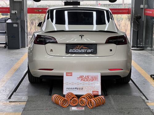 trường hợp công ty mới nhất về 2021 Tesla Model 3 RWD Upgraded with Sport Short Springs: Sleeker Stance & Smoother Ride!