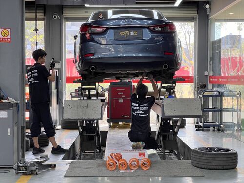 trường hợp công ty mới nhất về Mazda Atenza + EDDY Sport Short Springs｜Super Cool & Comfortable!