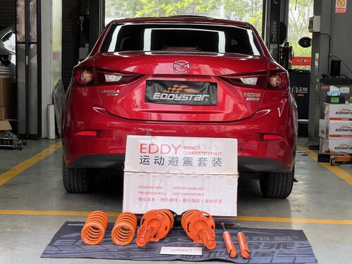 trường hợp công ty mới nhất về Bộ nâng cấp hệ thống treo thể thao EDDY cho Mazda Axela 1.5L đời 2019