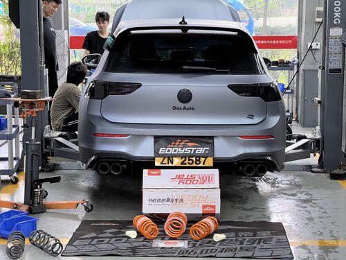 trường hợp công ty mới nhất về 2024 Volkswagen Golf 8 | EDDY Sport Nâng cấp Lò xo Ngắn: Lái xe Tốt hơn & An toàn hơn