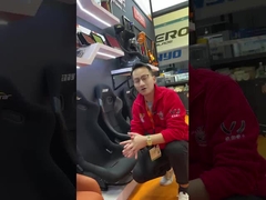 Drag Circuit Drift Chế độ điều chỉnh ghế đua da với nút dựa