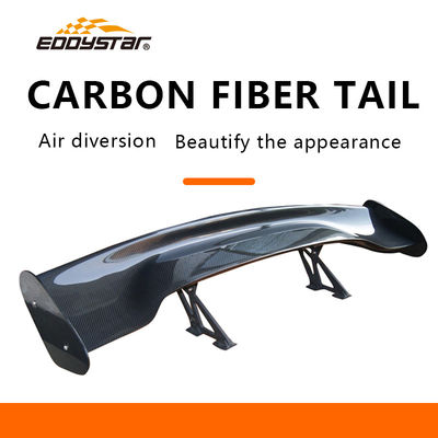 chất lượng  3D-V Customizable Carbon Fiber Rear Spoiler High Tail Fin Matt Black Carbon Fiber Parts nhà máy sản xuất