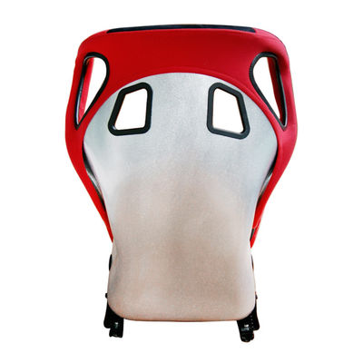 Sợi thủy tinh Bucket ghế đua an toàn Chế độ kiểm soát tích hợp Đỏ và Đen ghế đua
