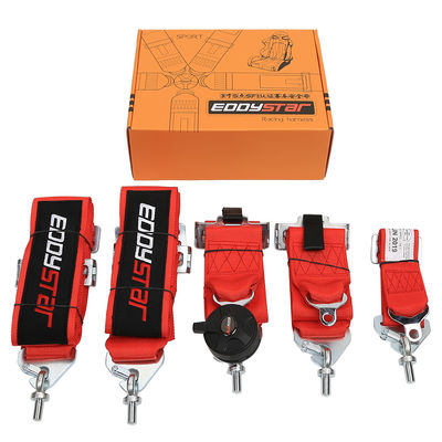 EDDYSTAR Đường dây an toàn đua có thể điều chỉnh Xe đua 5 điểm Camlock Harness