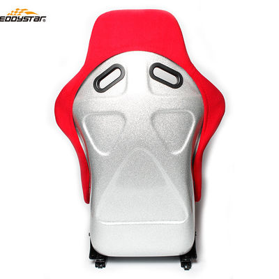 Red Racing Style Car Wide Racing Seats Chỗ ngồi ô tô bằng sợi thủy tinh chuyên nghiệp