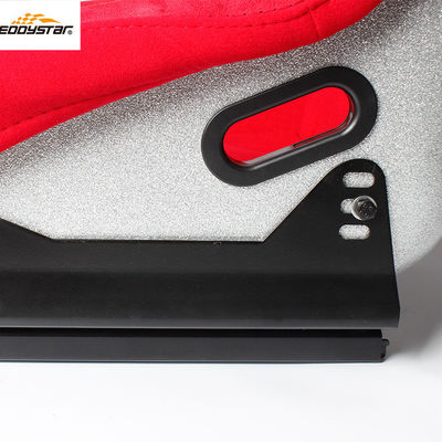 Red Racing Style Car Wide Racing Seats Chỗ ngồi ô tô bằng sợi thủy tinh chuyên nghiệp