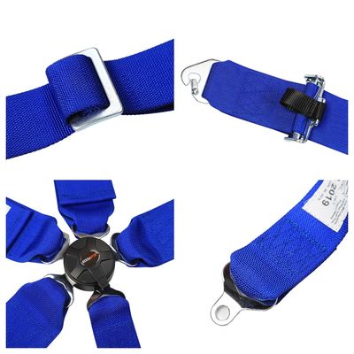 Nylon thể thao phong cách đua đai an toàn Bule 3 inch chiều rộng cho an toàn ô tô FIA chứng chỉ