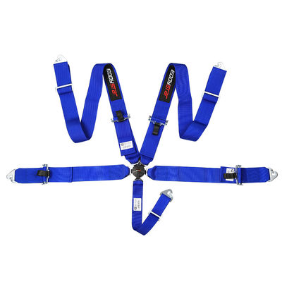 Nylon thể thao phong cách đua đai an toàn Bule 3 inch chiều rộng cho an toàn ô tô FIA chứng chỉ