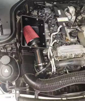 Giữ nhiệt độ Bảo vệ động cơ hút không khí bằng sợi cacbon cho Mercedes Benz