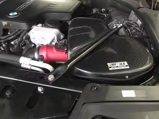 Lắp đặt lại ống hút không khí bằng sợi cacbon lưu lượng cao cho BMW 5 Series