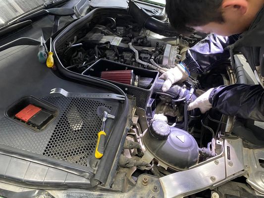 Mercedes Benz W205 Carbon Fiber Air Intake Tăng lưu lượng không khí Bộ phận động cơ ô tô